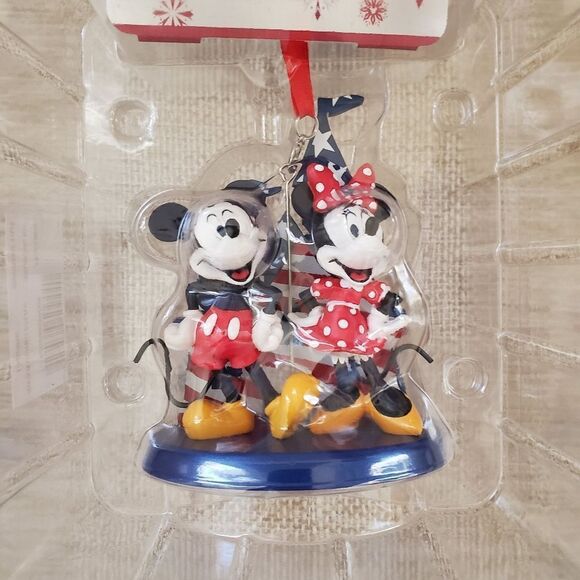 Disney Parks Mickey And Minnie Mouse  Castle Americana Ornament - Picture 3 of 10